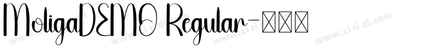 MoligaDEMO Regular字体转换